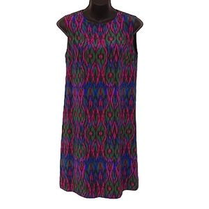 M Missoni Silk Sleeveless Crew Neck Shift Dress- Sz. 40/Sm